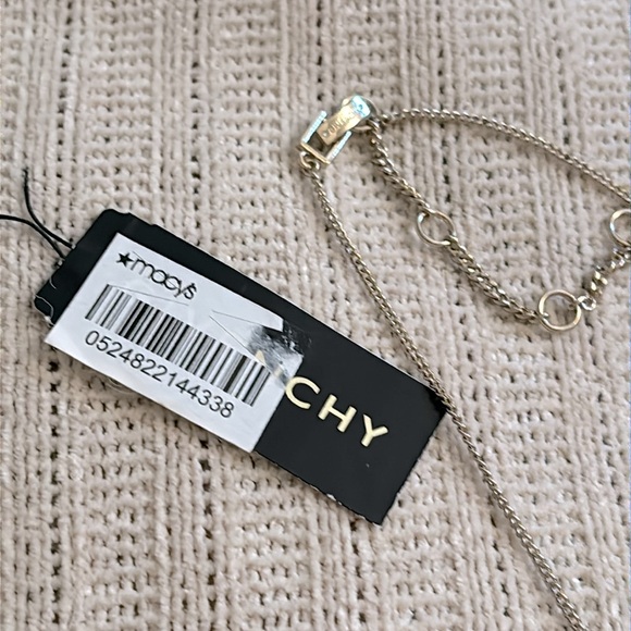 NWT Givenchy Gold Tone Crystal Frontal Necklace - Picture 7 of 7